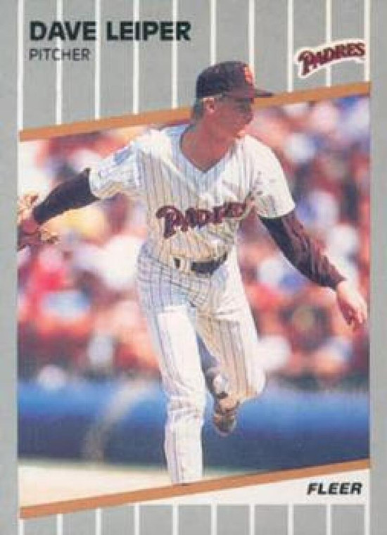 1989 Fleer #310 Dave Leiper VG San Diego Padres 