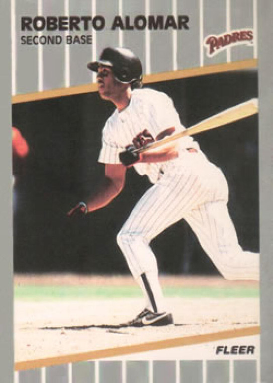 1989 Fleer #299 Roberto Alomar VG San Diego Padres 