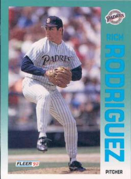 1992 Fleer #619 Rich Rodriguez VG San Diego Padres 