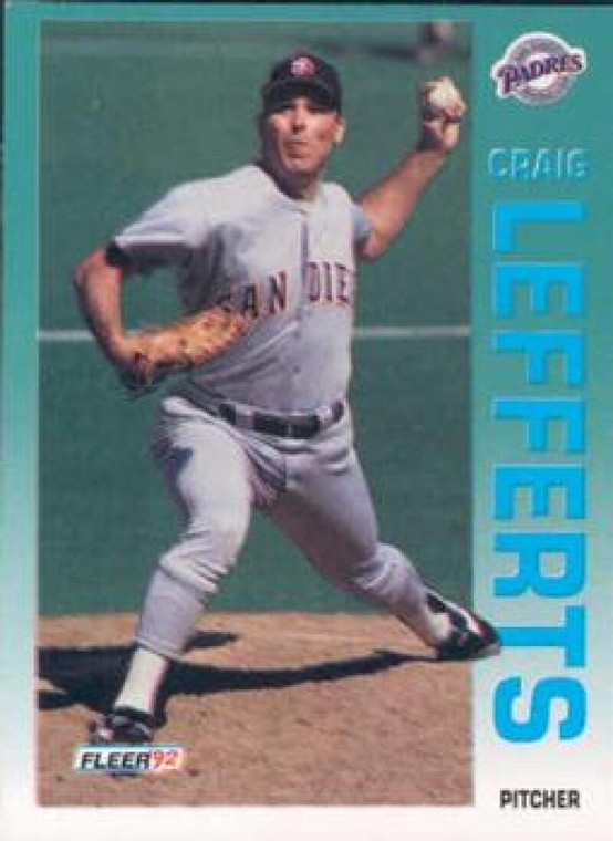 1992 Fleer #611 Craig Lefferts VG San Diego Padres 