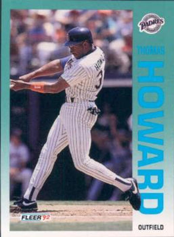 1992 Fleer #607 Thomas Howard VG San Diego Padres 