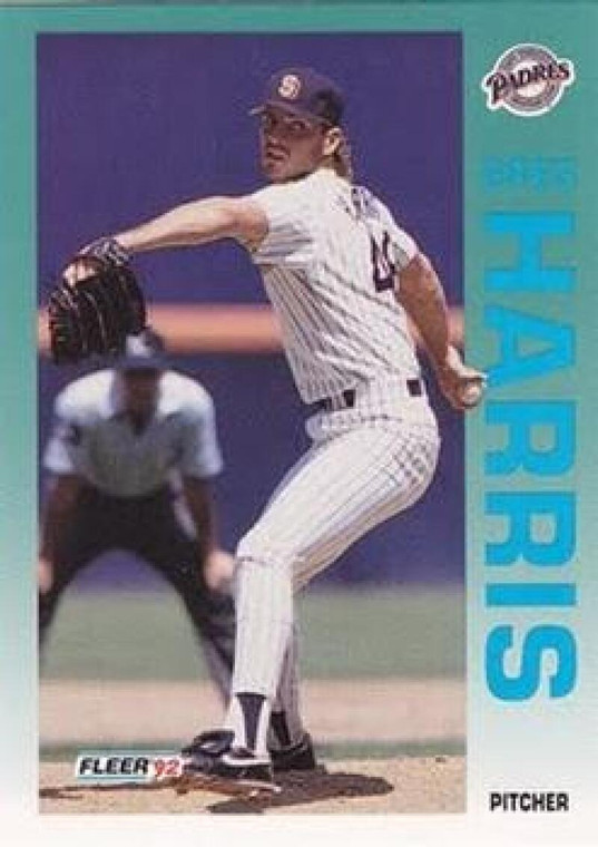 1992 Fleer #606 Greg Harris VG San Diego Padres 