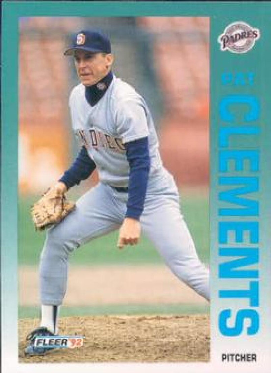 1992 Fleer #602 Pat Clements VG San Diego Padres 