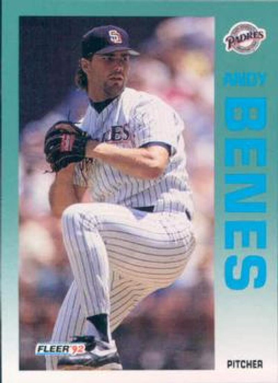 1992 Fleer #599 Andy Benes VG San Diego Padres 