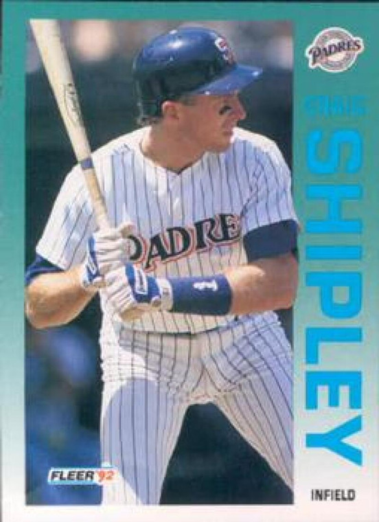 1992 Fleer #621 Craig Shipley VG San Diego Padres 