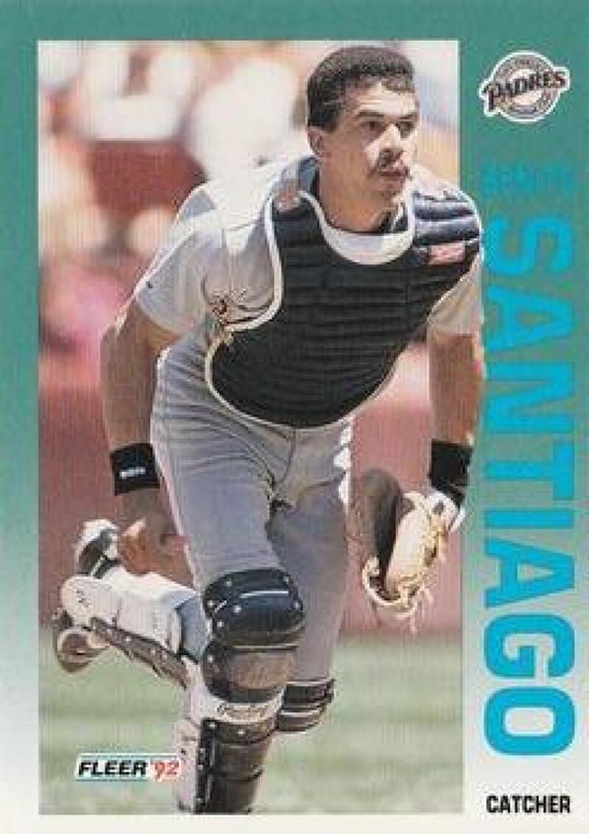 1992 Fleer #620 Benito Santiago VG San Diego Padres 