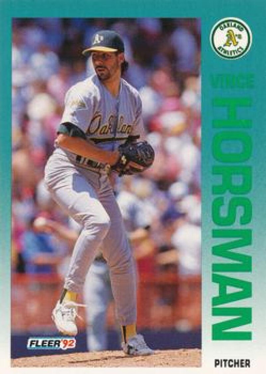1992 Fleer Update #49 Vince Horsman NM-MT  RC Rookie Oakland Athletics 