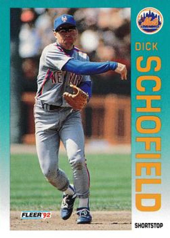 1992 Fleer Update #105 Dick Schofield NM-MT  New York Mets 