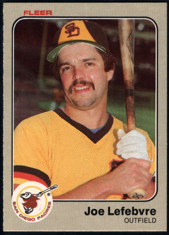 1983 Fleer #363 Joe Lefebvre VG San Diego Padres 