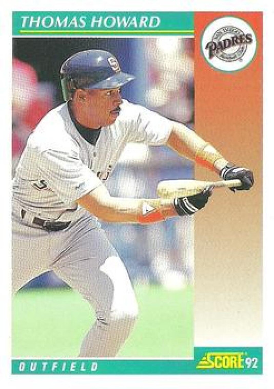 1992 Score #293 Thomas Howard VG  San Diego Padres 