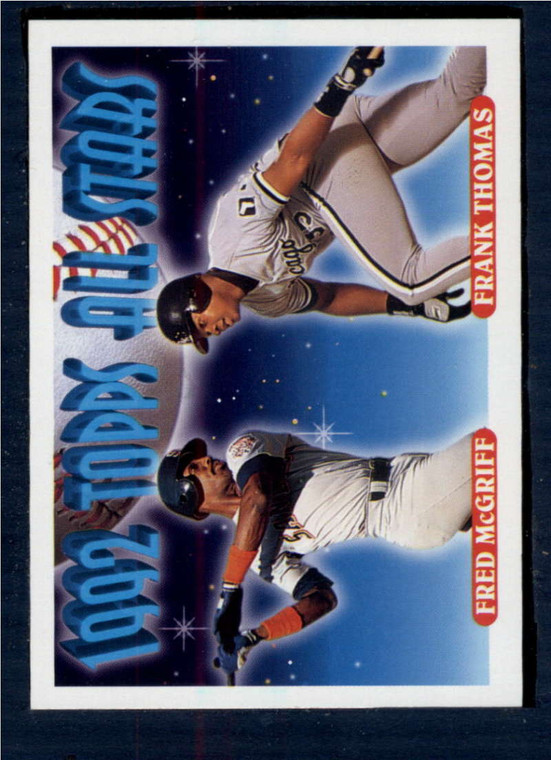 1993 Topps #401 Fred McGriff/Frank Thomas AS VG San Diego Padres/Chicago White Sox 