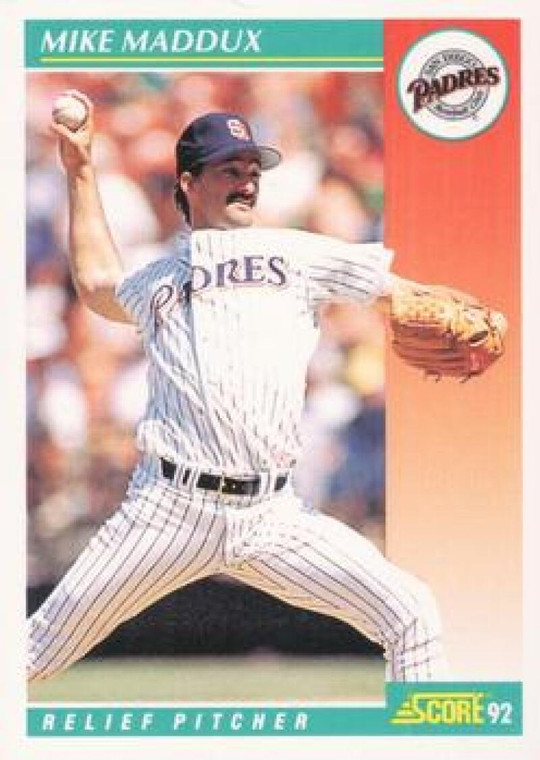 1992 Score #313 Mike Maddux VG  San Diego Padres 