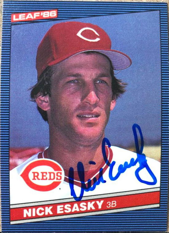 Nick Esasky Autographed 1986 Leaf #162