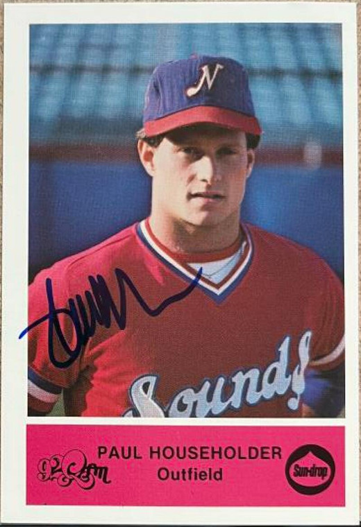 Paul Householder Autographed 1979 Nashville Sounds Team Issued #NNO