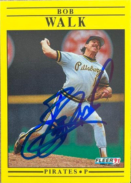 Bob Walk Autographed 1991 Fleer #54