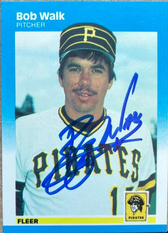 Bob Walk Autographed 1987 Fleer #623