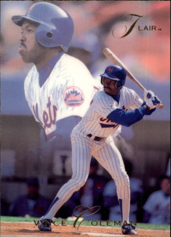 SOLD 101629 1993 Flair #90 Vince Coleman NM-MT New York Mets 
