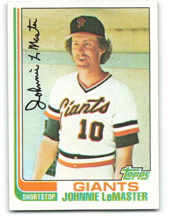1982 Topps #304 Johnnie LeMaster VG San Francisco Giants 