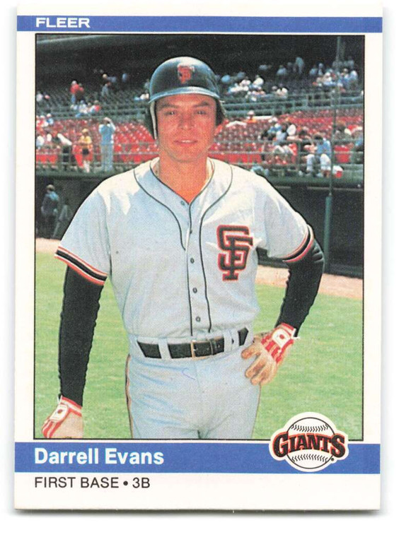 1984 Fleer #372 Darrell Evans VG San Francisco Giants 
