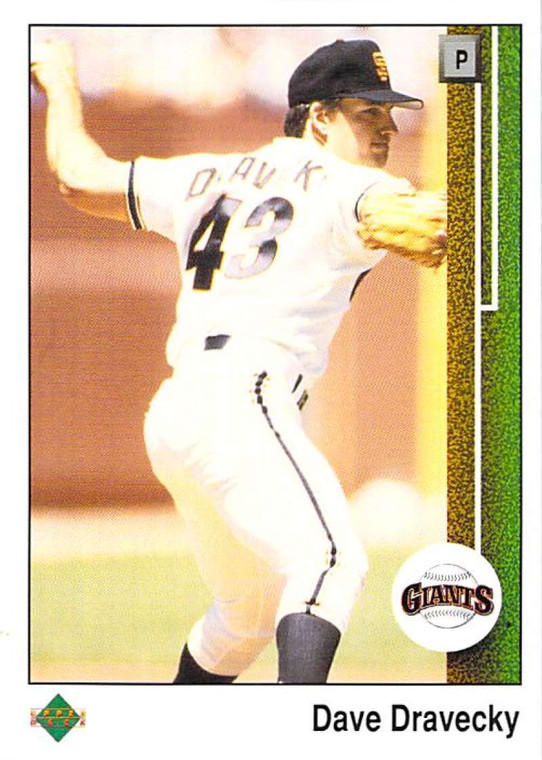1989 Upper Deck #39 Dave Dravecky VG San Francisco Giants 