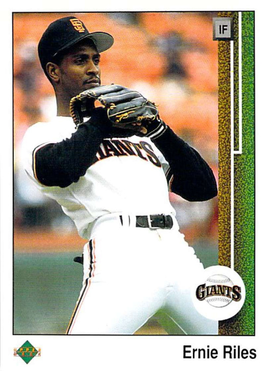 1989 Upper Deck #497 Ernest Riles VG San Francisco Giants 