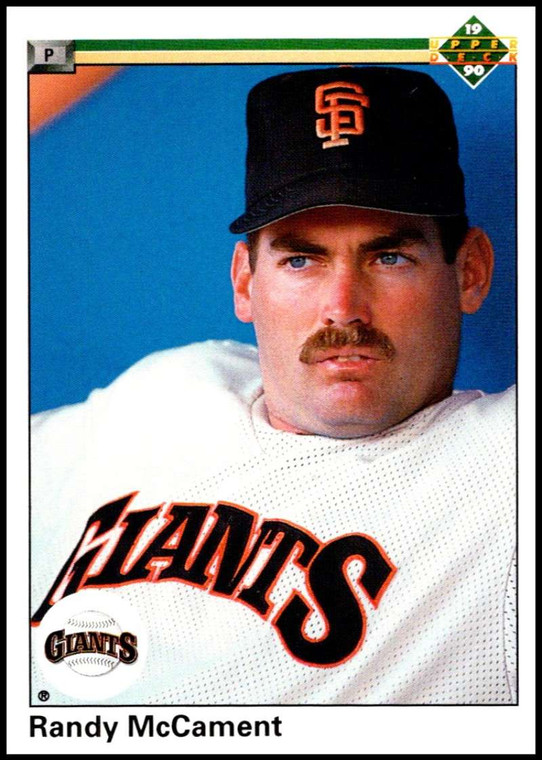 1990 Upper Deck #657 Randy McCament VG RC Rookie San Francisco Giants 