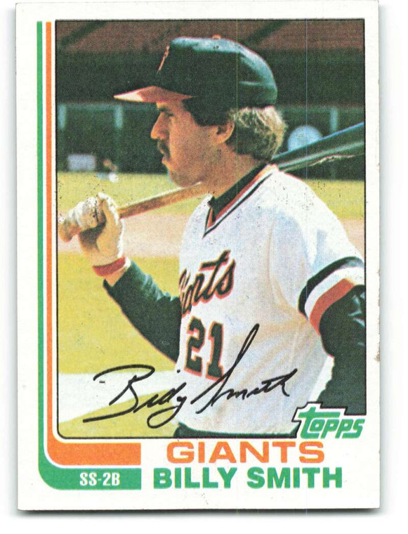 1982 Topps #593 Billy Smith VG San Francisco Giants 
