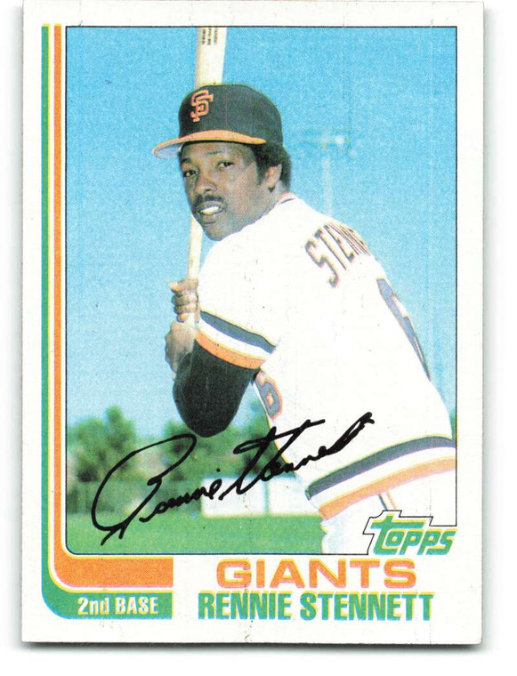 1982 Topps #84 Rennie Stennett VG San Francisco Giants 