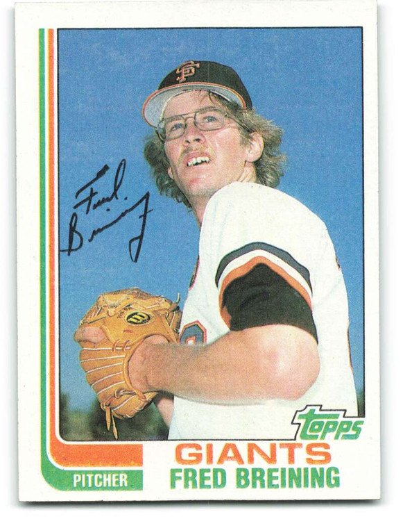 1982 Topps #144 Fred Breining VG RC Rookie San Francisco Giants 