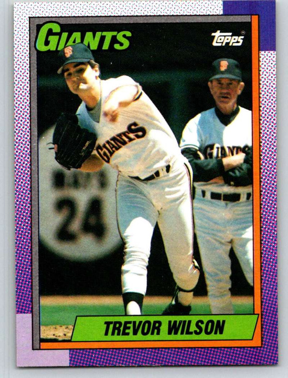 1990 Topps #408 Trevor Wilson VG San Francisco Giants 