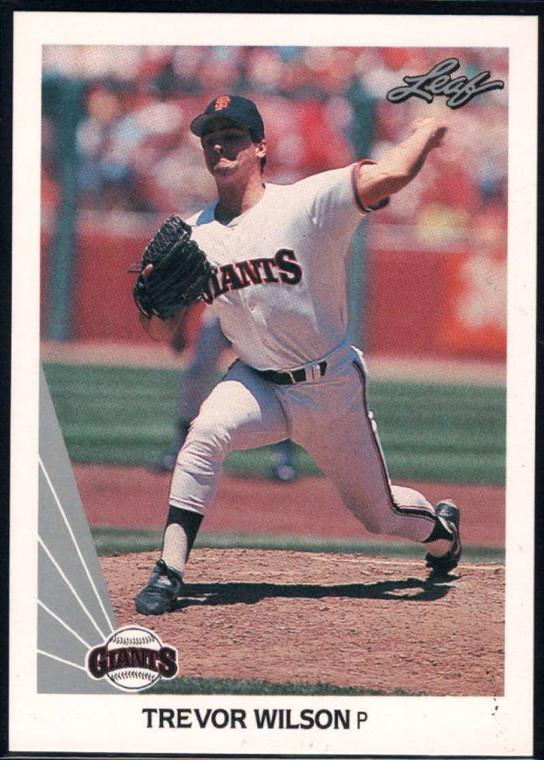 1990 Leaf #489 Trevor Wilson VG San Francisco Giants 