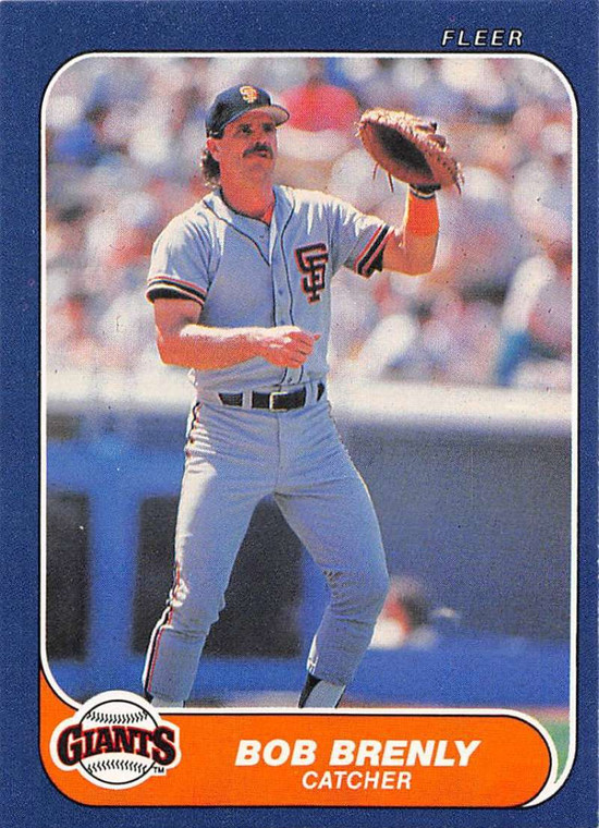 1986 Fleer #534 Bob Brenly VG San Francisco Giants 