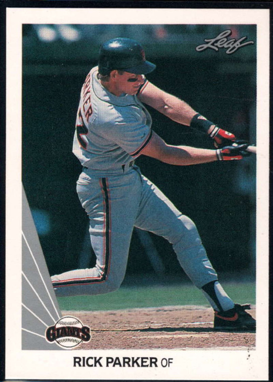 1990 Leaf #398 Rick Parker VG RC Rookie San Francisco Giants 