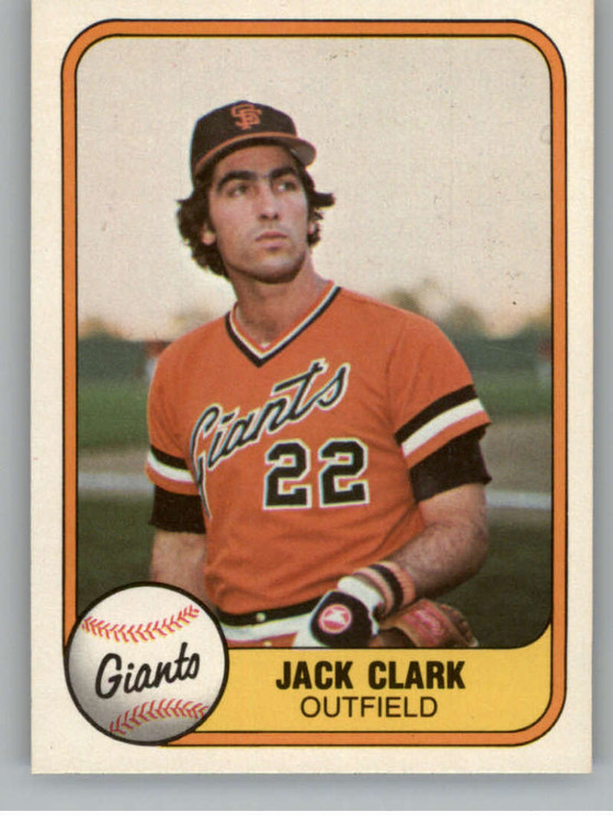 1981 Fleer #433 Jack Clark VG San Francisco Giants 