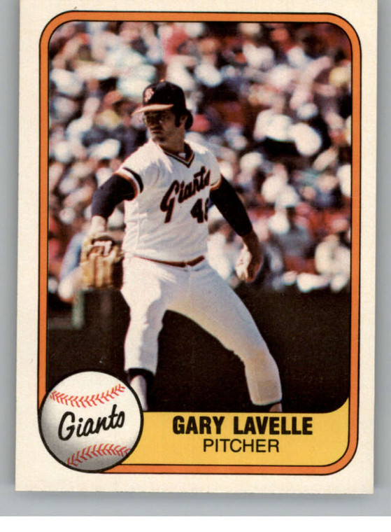 1981 Fleer #448 Gary Lavelle VG San Francisco Giants 