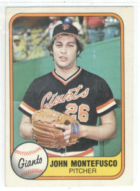 1981 Fleer #439 John Montefusco VG San Francisco Giants 