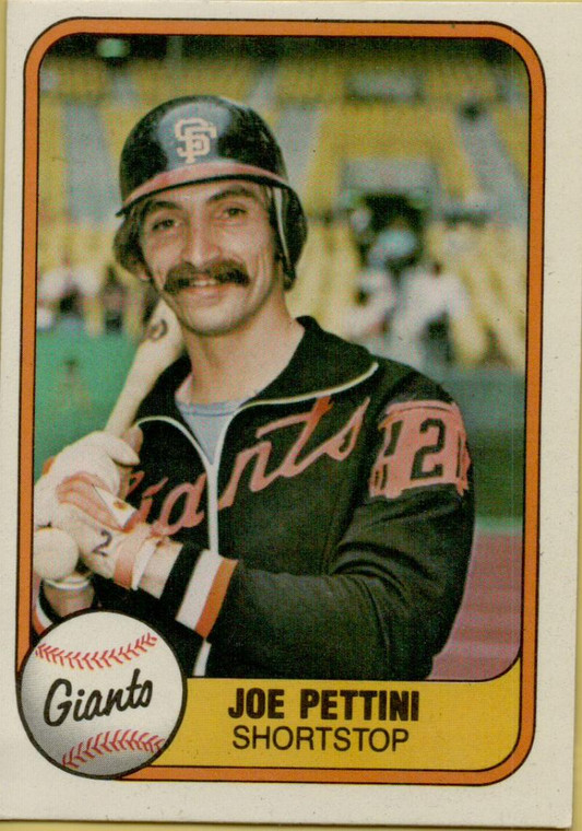 1981 Fleer #453 Joe Pettini VG RC Rookie San Francisco Giants 