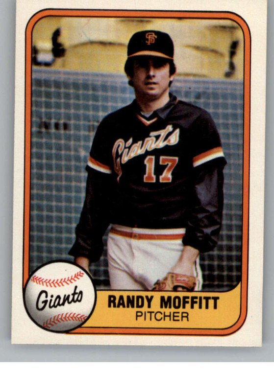 1981 Fleer #446 Randy Moffitt VG San Francisco Giants 