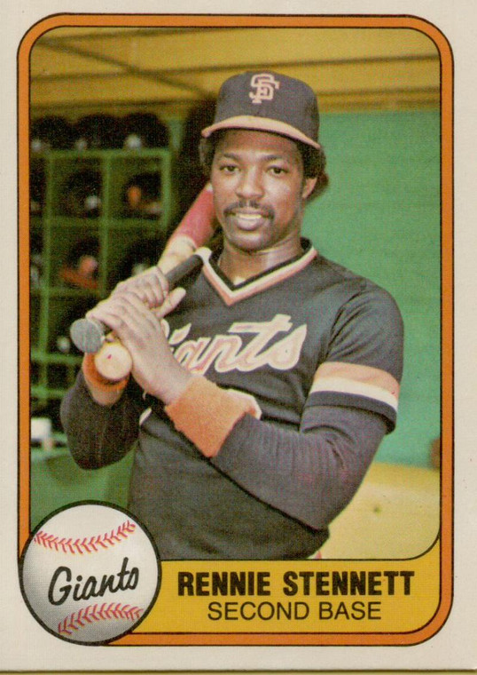 1981 Fleer #438 Rennie Stennett VG San Francisco Giants 