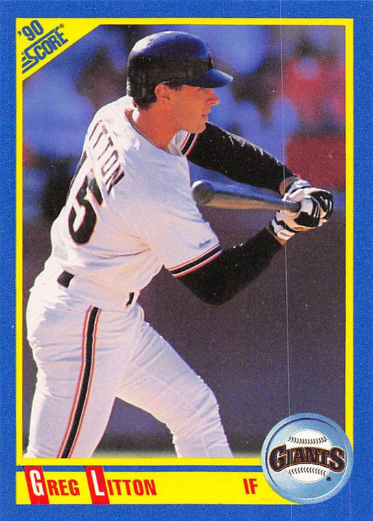 1990 Score #497 Greg Litton VG San Francisco Giants 