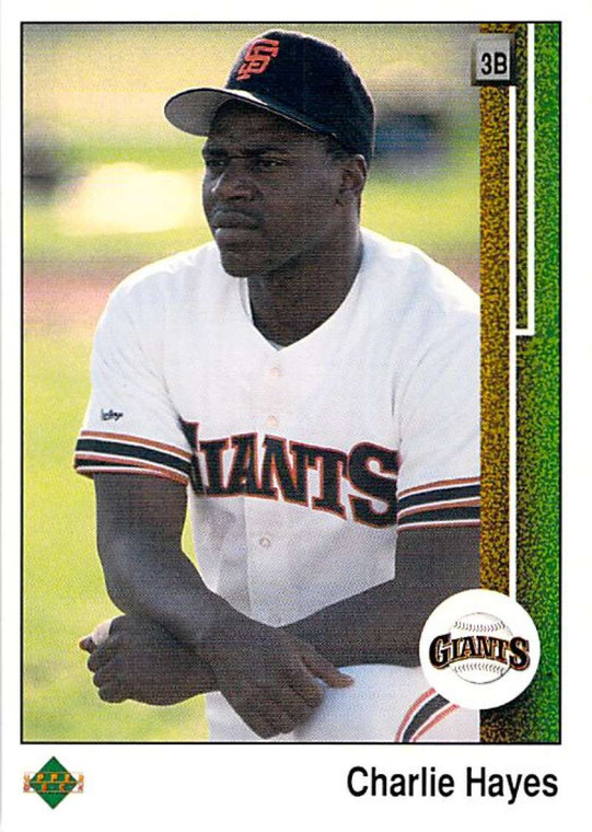 1989 Upper Deck #707 Charlie Hayes VG RC Rookie San Francisco Giants 