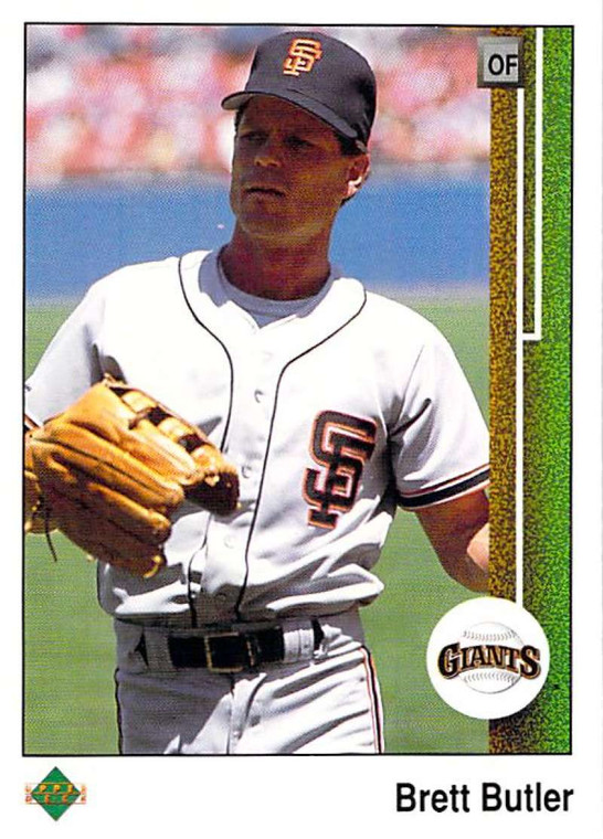 1989 Upper Deck #218 Brett Butler VG San Francisco Giants 