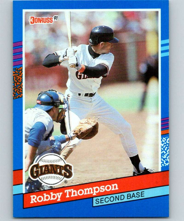 1991 Donruss #363 Robby Thompson VG San Francisco Giants 
