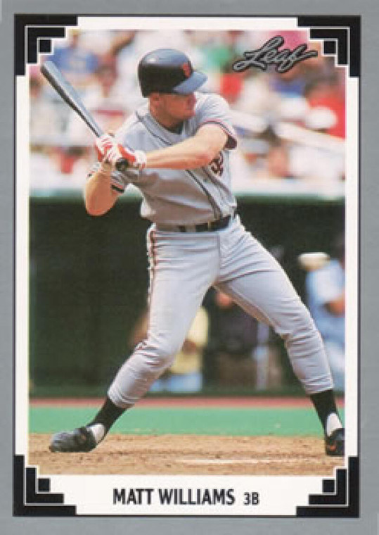 1991 Leaf #93 Matt Williams VG San Francisco Giants 