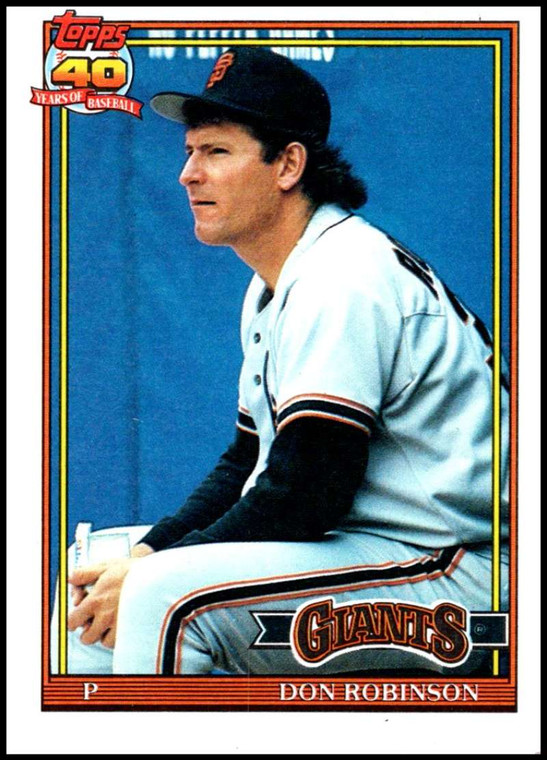 1991 Topps #104 Don Robinson VG San Francisco Giants 