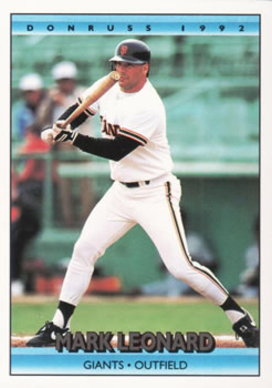 1992 Donruss #761 Mark Leonard VG San Francisco Giants 