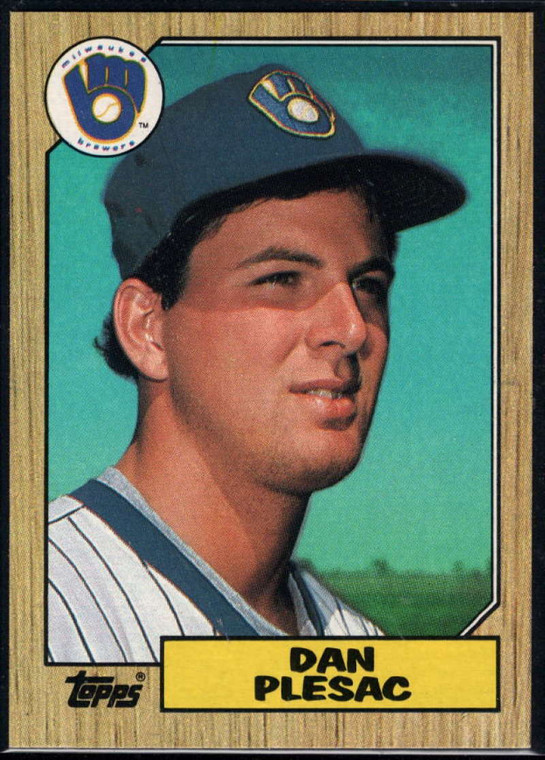 1987 Topps #279 Dan Plesac NM-MT Milwaukee Brewers 