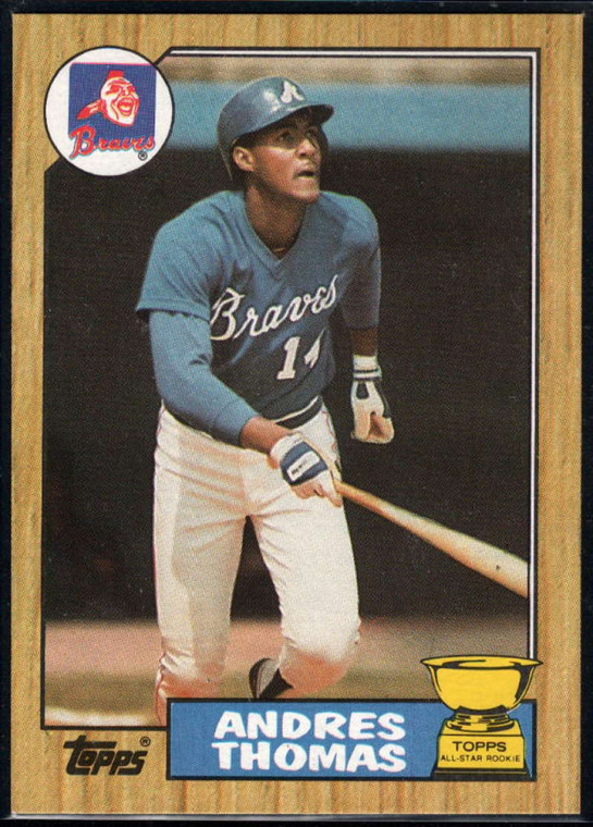 1987 Topps #296 Andres Thomas NM-MT Atlanta Braves 