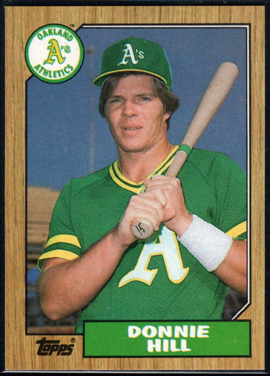 1987 Topps #339 Donnie Hill NM-MT Oakland Athletics 