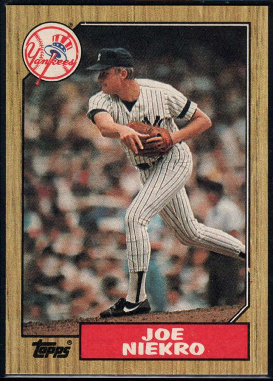 1987 Topps #344a Joe Niekro NM-MT New York Yankees 